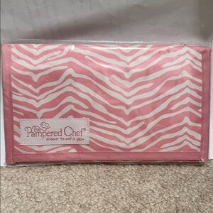 Pampered Chef Pink Zebra Coupon Holder• Breast Cancer 2011 • New in bag